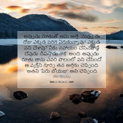 Picture 07 - రూతు 2:19 TELIRV - అప్పుడు రూతుతో - Bible Verse Picture