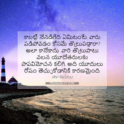 Picture 07 - రోమీయులకు 11:11 TELIRV - కాబట్టి నేనడిగేది - Bible Verse Picture