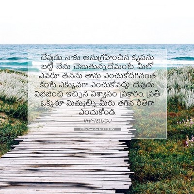 Picture 07 - రోమీయులకు 12:3 TELIRV - దేవుడు నాకు - Bible Verse Picture