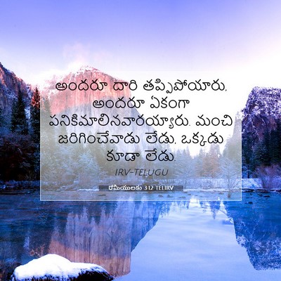 Picture 07 - రోమీయులకు 3:12 TELIRV - అందరూ దారి - Bible Verse Picture