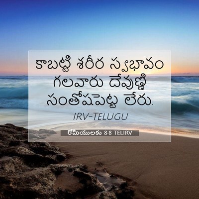 Picture 07 - రోమీయులకు 8:8 TELIRV - కాబట్టి శరీర - Bible Verse Picture