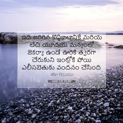 Picture 07 - లూకా 1:39 TELIRV - ఇది జరిగిన - Bible Verse Picture