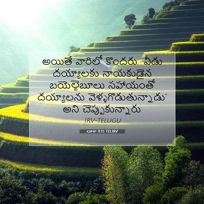 Picture 07 - లూకా 11:15 TELIRV - అయితే వారిలో - Bible Verse Picture