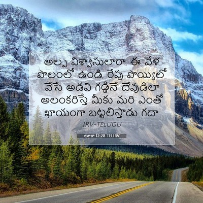 Picture 07 - లూకా 12:28 TELIRV - అల్ప - Bible Verse Picture
