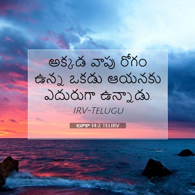 Picture 07 - లూకా 14:2 TELIRV - అక్కడ వాపు రోగం - Bible Verse Picture