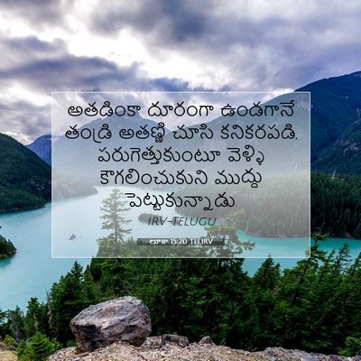 Picture 07 - లూకా 15:20 TELIRV - అతడింకా దూరంగా - Bible Verse Picture