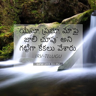 Picture 07 - లూకా 17:13 TELIRV - “యేసూ, ప్రభూ, మాపై - Bible Verse Picture