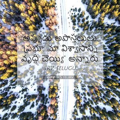 Picture 07 - లూకా 17:5 TELIRV - అప్పుడు - Bible Verse Picture