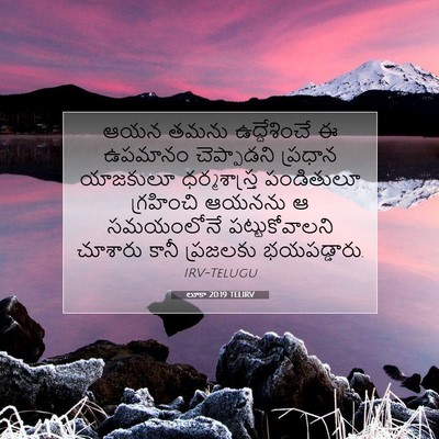 Picture 07 - లూకా 20:19 TELIRV - ఆయన తమను - Bible Verse Picture