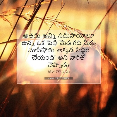 Picture 07 - లూకా 22:12 TELIRV - అతడు అన్ని - Bible Verse Picture