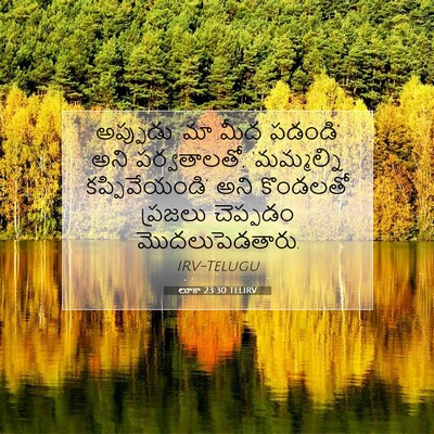Picture 07 - లూకా 23:30 TELIRV - అప్పుడు ‘మా మీద - Bible Verse Picture