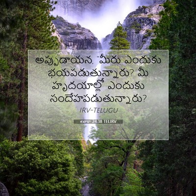 Picture 07 - లూకా 24:38 TELIRV - అప్పుడాయన, “మీరు - Bible Verse Picture