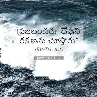 Picture 07 - లూకా 3:6 TELIRV - ప్రజలందరూ దేవుని - Bible Verse Picture