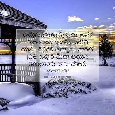Picture 07 - లూకా 4:40 TELIRV -  - Bible Verse Picture