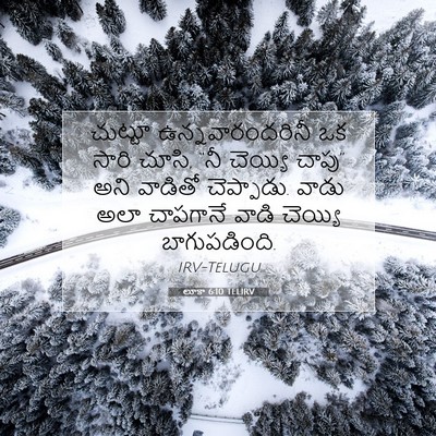 Picture 07 - లూకా 6:10 TELIRV - చుట్టూ - Bible Verse Picture