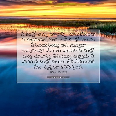 Picture 07 - లూకా 6:42 TELIRV - నీ కంట్లో ఉన్న - Bible Verse Picture