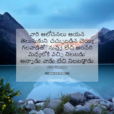 Picture 07 - లూకా 6:8 TELIRV - వారి ఆలోచనలు ఆయన - Bible Verse Picture