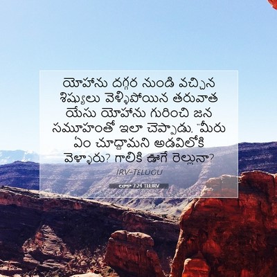 Picture 07 - లూకా 7:24 TELIRV - యోహాను దగ్గర - Bible Verse Picture