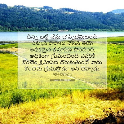 Picture 07 - లూకా 7:47 TELIRV - దీన్ని బట్టి నేను - Bible Verse Picture