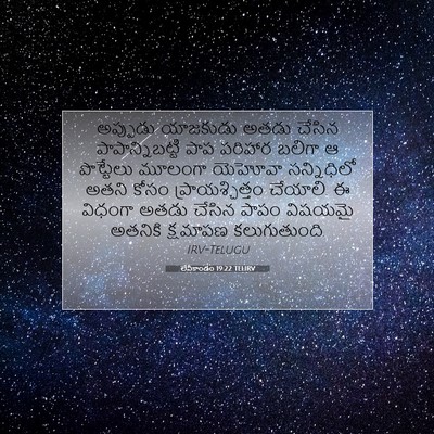Picture 07 - లేవీకాండం 19:22 TELIRV - అప్పుడు యాజకుడు - Bible Verse Picture