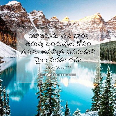 Picture 07 - లేవీకాండం 21:4 TELIRV - యాజకుడు తన భార్య - Bible Verse Picture