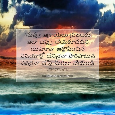 Picture 07 - లేవీకాండం 4:2 TELIRV - “నువ్వు ఇశ్రాయేలు - Bible Verse Picture