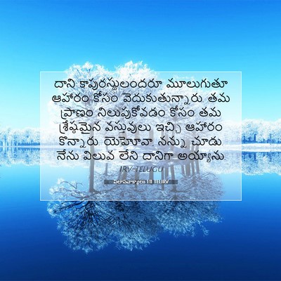 Picture 07 - విలాపవాక్యాలు 1:11 TELIRV - దాని - Bible Verse Picture