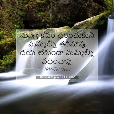 Picture 07 - విలాపవాక్యాలు 3:43 TELIRV - నువ్వు కోపం - Bible Verse Picture