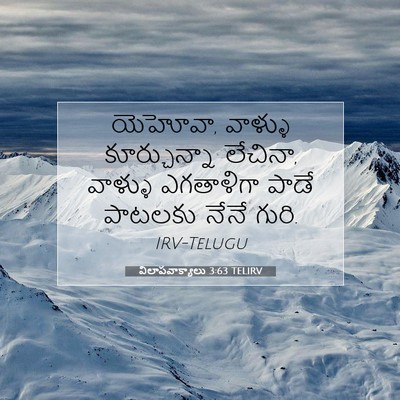 Picture 07 - విలాపవాక్యాలు 3:63 TELIRV - యెహోవా, వాళ్ళు - Bible Verse Picture