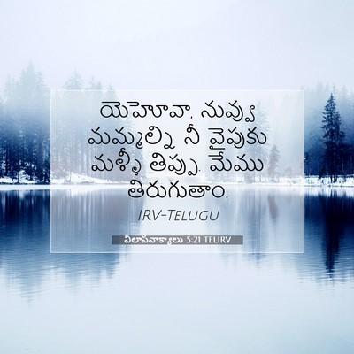 Picture 07 - విలాపవాక్యాలు 5:21 TELIRV - యెహోవా, నువ్వు - Bible Verse Picture