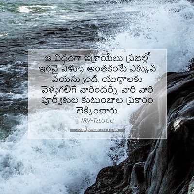 Picture 07 - సంఖ్యాకాండం 1:45 TELIRV - ఆ విధంగా - Bible Verse Picture