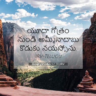 Picture 07 - సంఖ్యాకాండం 1:7 TELIRV - యూదా గోత్రం నుండి - Bible Verse Picture