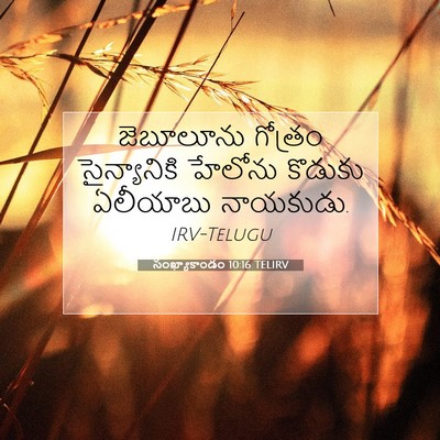 Picture 07 - సంఖ్యాకాండం 10:16 TELIRV - జెబూలూను గోత్రం - Bible Verse Picture