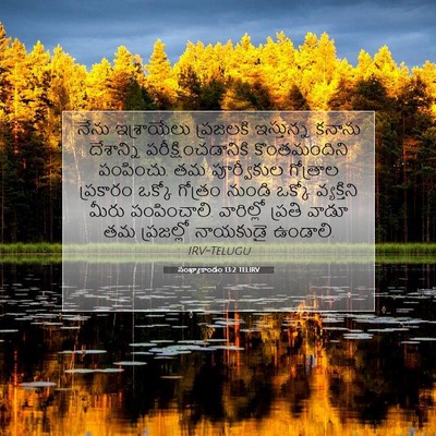 Picture 07 - సంఖ్యాకాండం 13:2 TELIRV - నేను ఇశ్రాయేలు - Bible Verse Picture