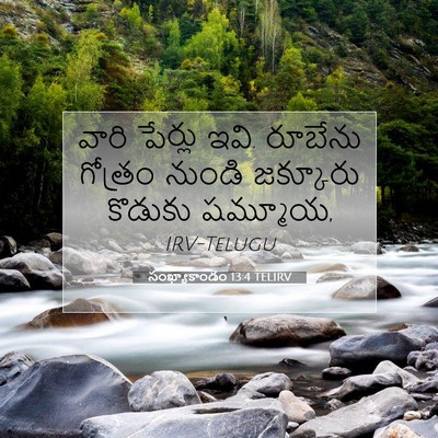 Picture 07 - సంఖ్యాకాండం 13:4 TELIRV - వారి పేర్లు ఇవి. - Bible Verse Picture