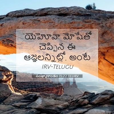 Picture 07 - సంఖ్యాకాండం 15:22 TELIRV - “యెహోవా మోషేతో - Bible Verse Picture