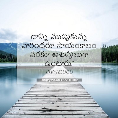 Picture 07 - సంఖ్యాకాండం 19:22 TELIRV - దాన్ని - Bible Verse Picture