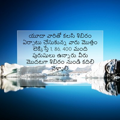 Picture 07 - సంఖ్యాకాండం 2:9 TELIRV - యూదా వారితో కలసి - Bible Verse Picture