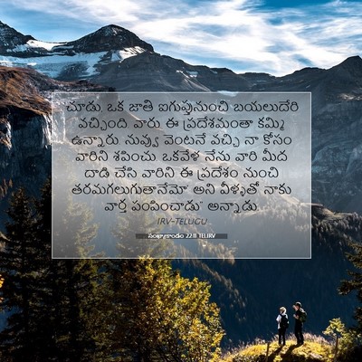 Picture 07 - సంఖ్యాకాండం 22:11 TELIRV - ‘చూడు, ఒక జాతి - Bible Verse Picture
