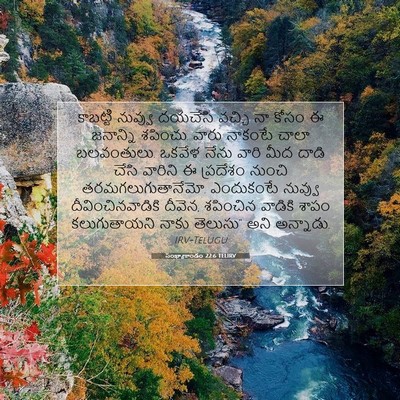 Picture 07 - సంఖ్యాకాండం 22:6 TELIRV - కాబట్టి నువ్వు - Bible Verse Picture