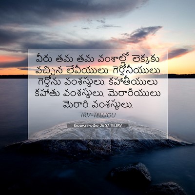 Picture 07 - సంఖ్యాకాండం 26:57 TELIRV - వీరు తమ తమ - Bible Verse Picture