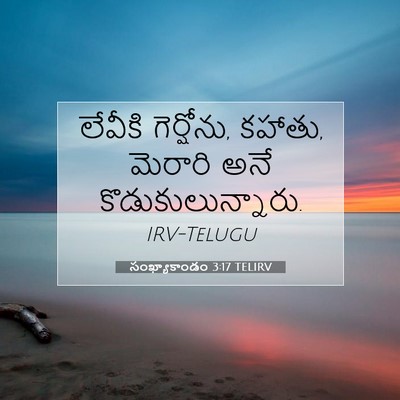Picture 07 - సంఖ్యాకాండం 3:17 TELIRV - లేవీకి గెర్షోను, - Bible Verse Picture