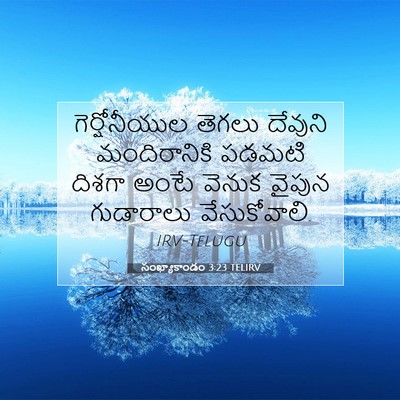 Picture 07 - సంఖ్యాకాండం 3:23 TELIRV - గెర్షోనీయుల తెగలు - Bible Verse Picture