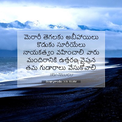 Picture 07 - సంఖ్యాకాండం 3:35 TELIRV - మెరారీ తెగలకు - Bible Verse Picture