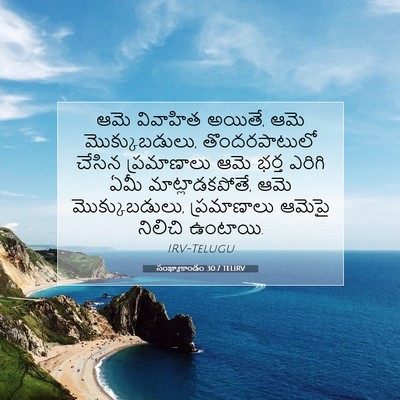 Picture 07 - సంఖ్యాకాండం 30:7 TELIRV - ఆమె వివాహిత అయితే, - Bible Verse Picture