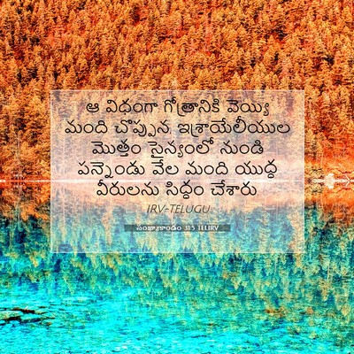Picture 07 - సంఖ్యాకాండం 31:5 TELIRV - ఆ విధంగా - Bible Verse Picture