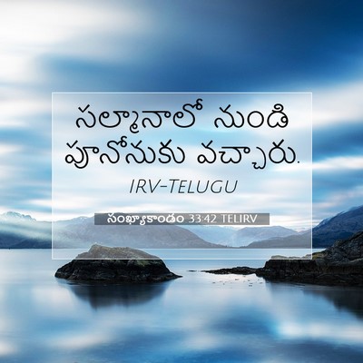 Picture 07 - సంఖ్యాకాండం 33:42 TELIRV - సల్మానాలో నుండి - Bible Verse Picture