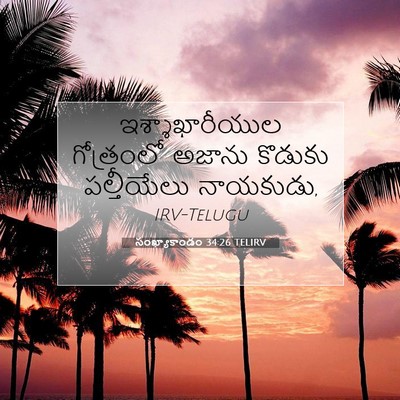 Picture 07 - సంఖ్యాకాండం 34:26 TELIRV - ఇశ్శాఖారీయుల - Bible Verse Picture
