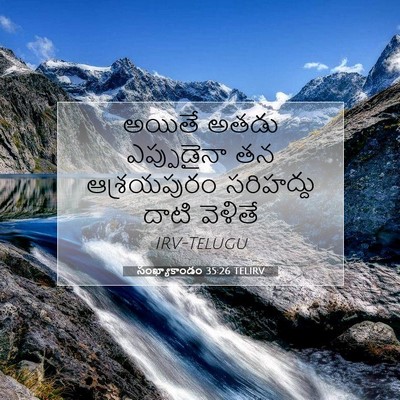 Picture 07 - సంఖ్యాకాండం 35:26 TELIRV - అయితే అతడు - Bible Verse Picture
