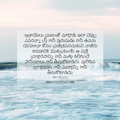 Picture 07 - సంఖ్యాకాండం 6:2 TELIRV - “ఇశ్రాయేలు - Bible Verse Picture
